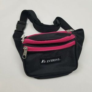 Everest Tourist Retro Black & Hot Pink Fanny Waist Pack NWOT